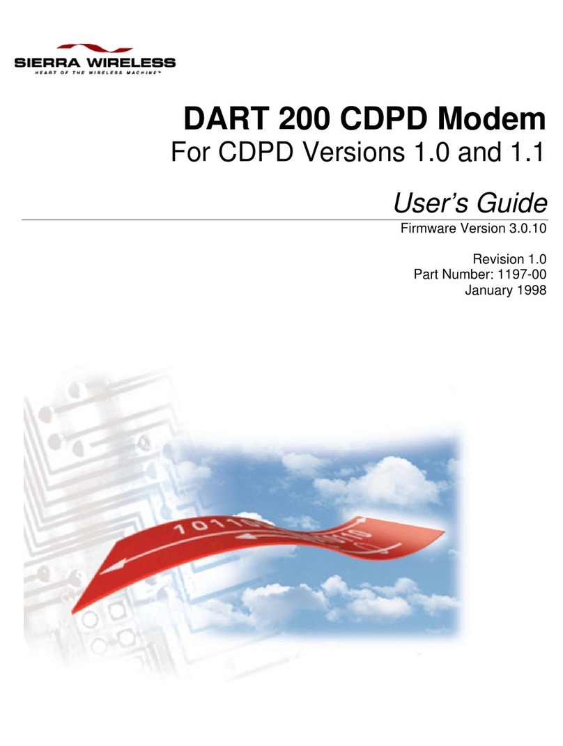 Sierra Wireless DART 200 CDPD Modem user guide