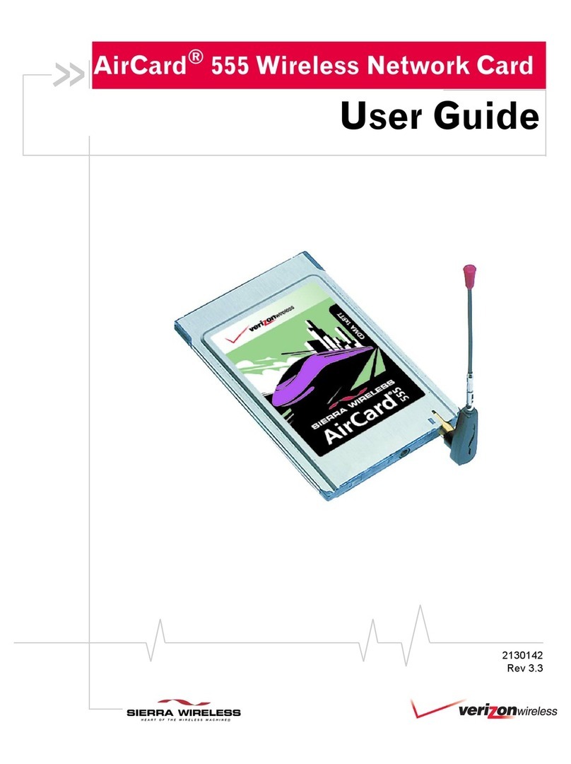 Sierra Wireless AirCard 555 Wireless user guide