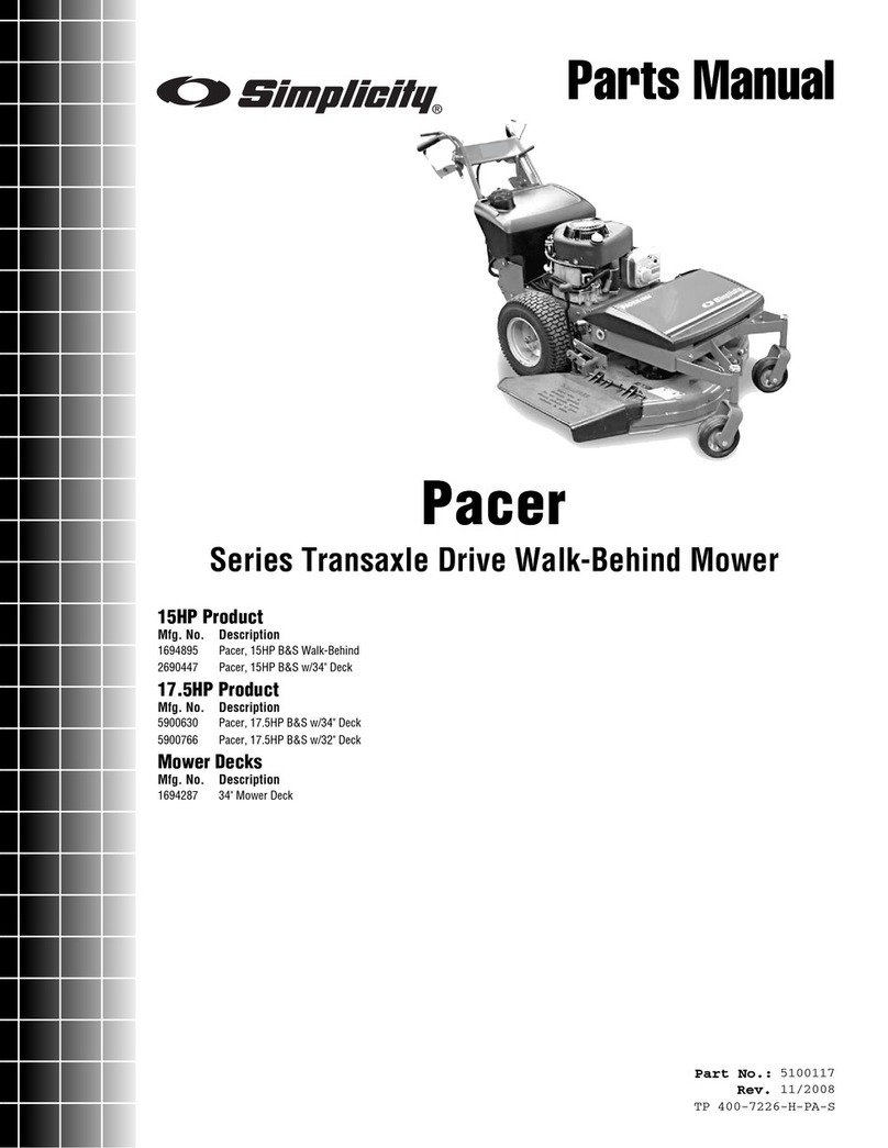 Simplicity Pacer 1694287 User manual