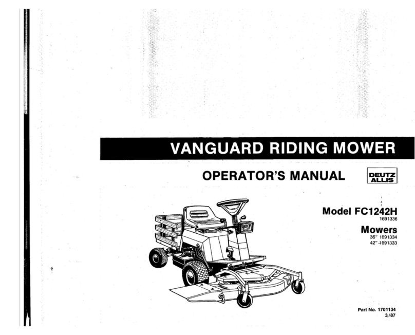 Deutz-Allis FC1242H Operator's manual