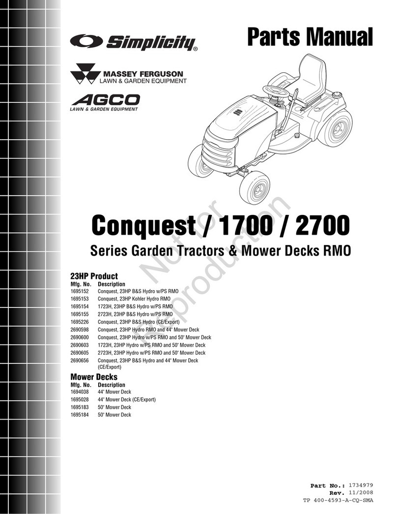 Simplicity CONQUEST Conquest / 2700 User manual