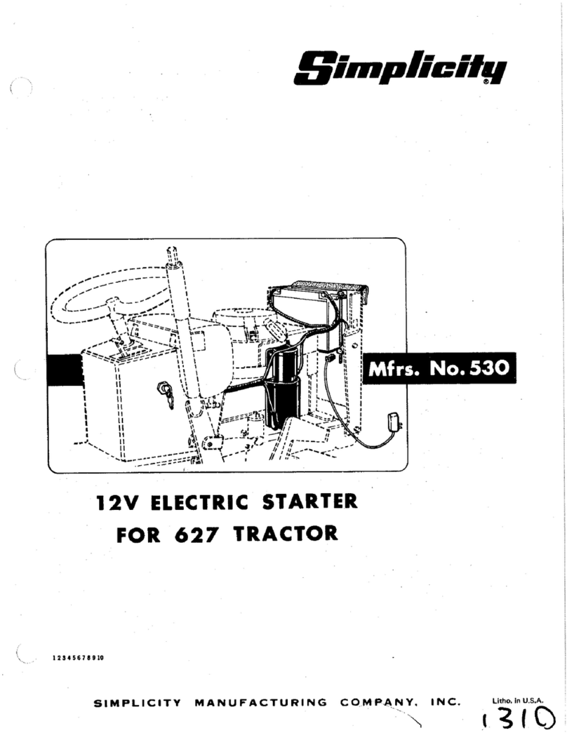 Simplicity TP 200 530 User manual Simplicity TP 200 530 User manual