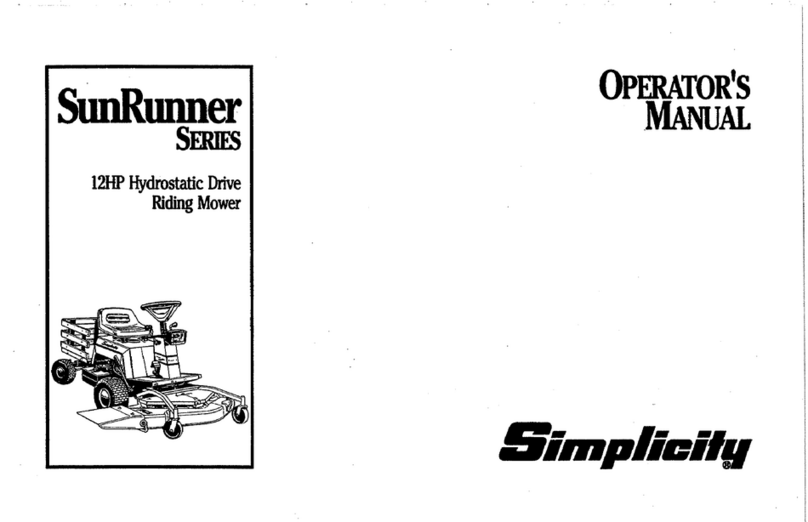 Simplicity SunRunner Series Operator's manual