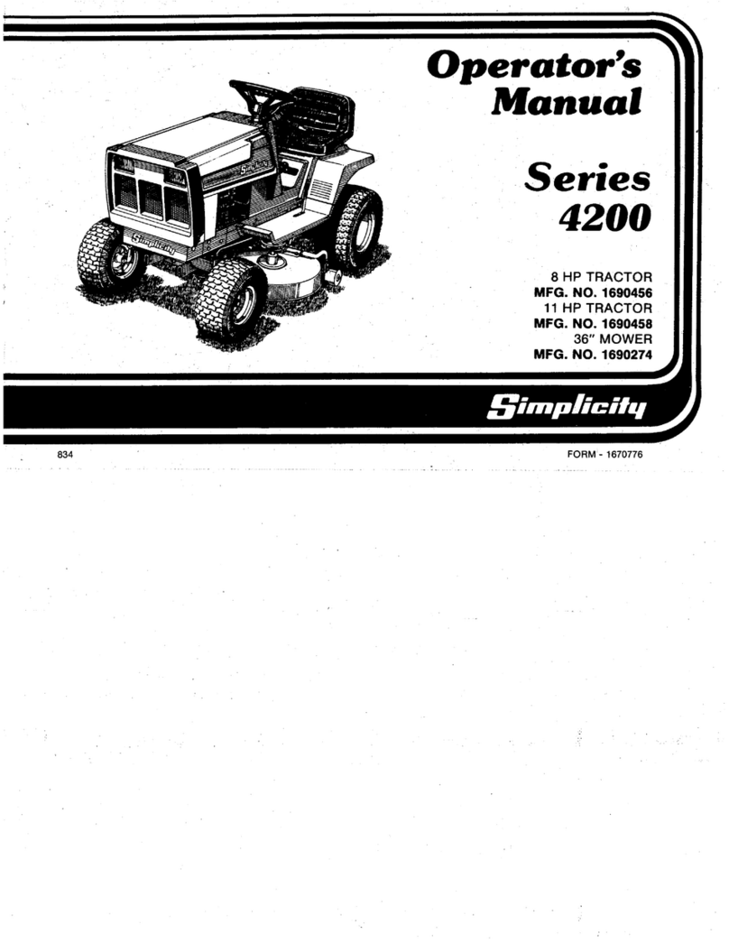 Simplicity 4200 Series User manual