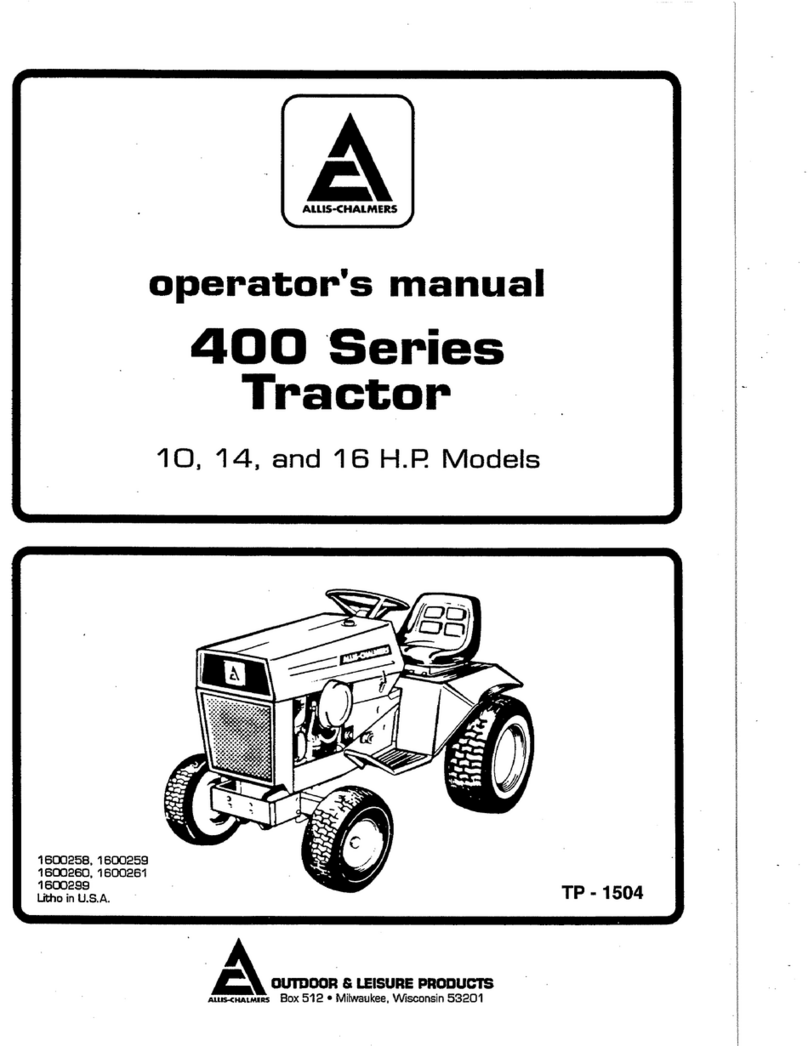 Allis-Chalmers regent hydro 14 User manual