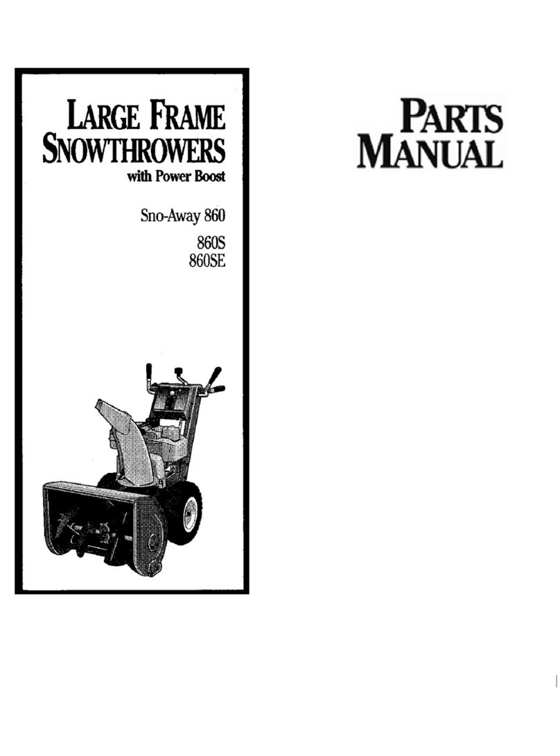 Simplicity Sno-Away 860S User manual Simplicity Sno-Away 860S User manual