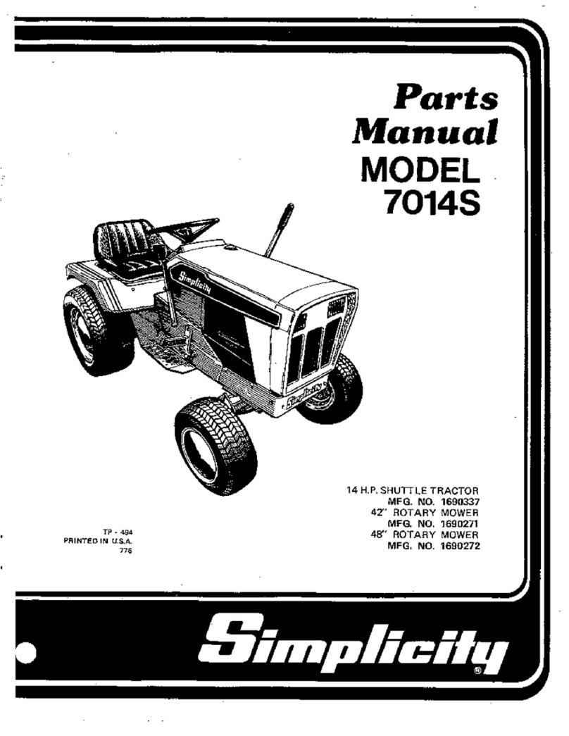 Simplicity 7014S User manual Simplicity 7014S User manual