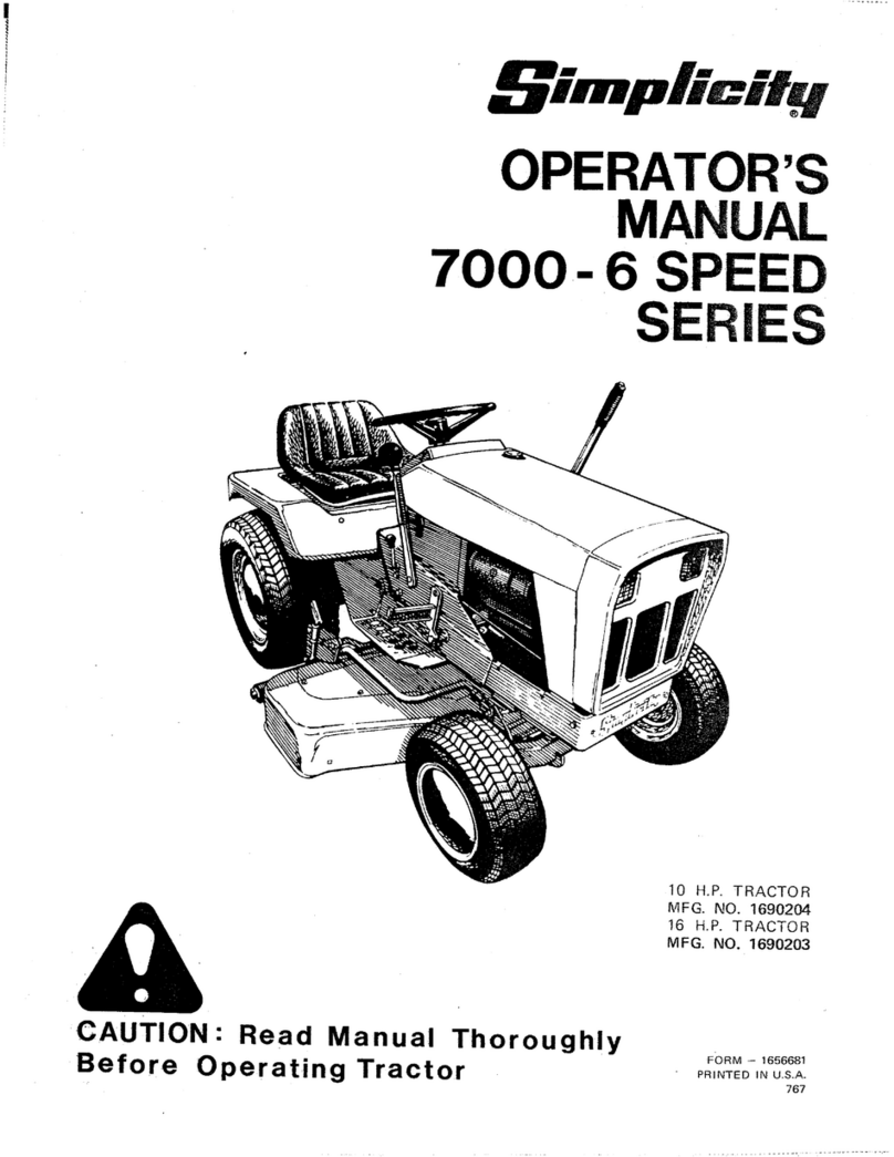 Simplicity 7000-6 Speed Series User manual