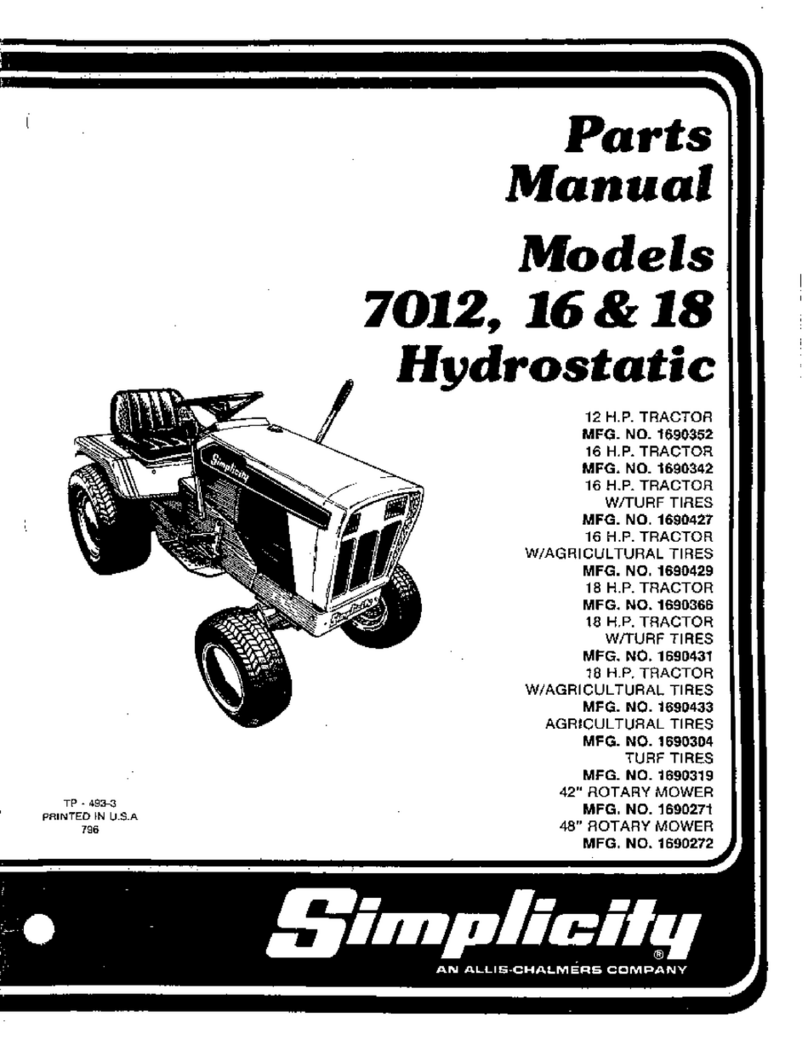 Simplicity 7012 parts manual