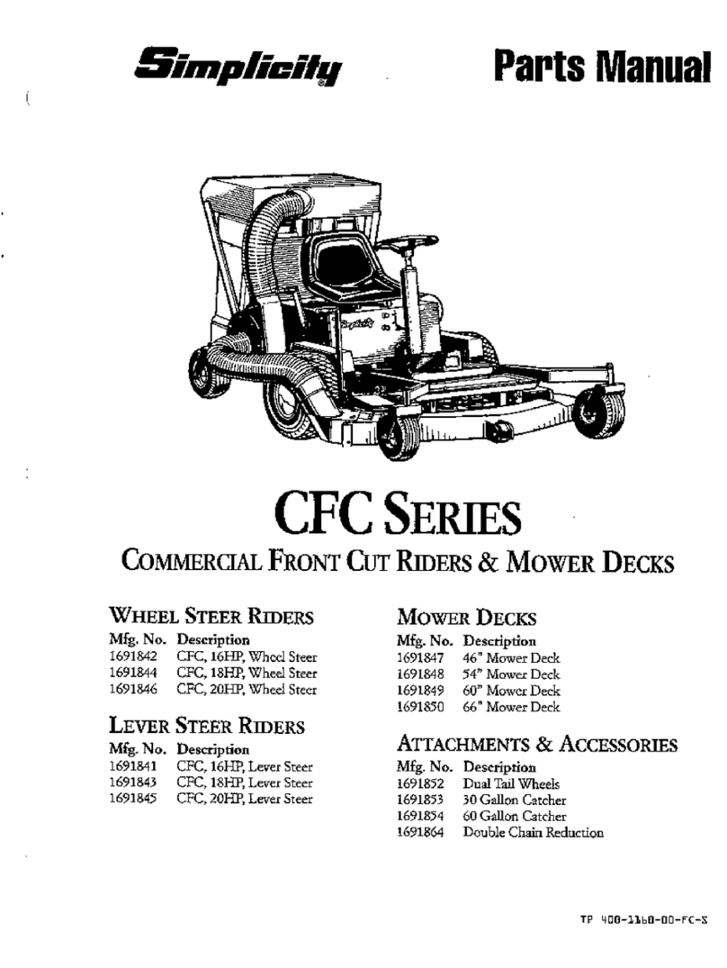 Simplicity CFC SERIES User manual