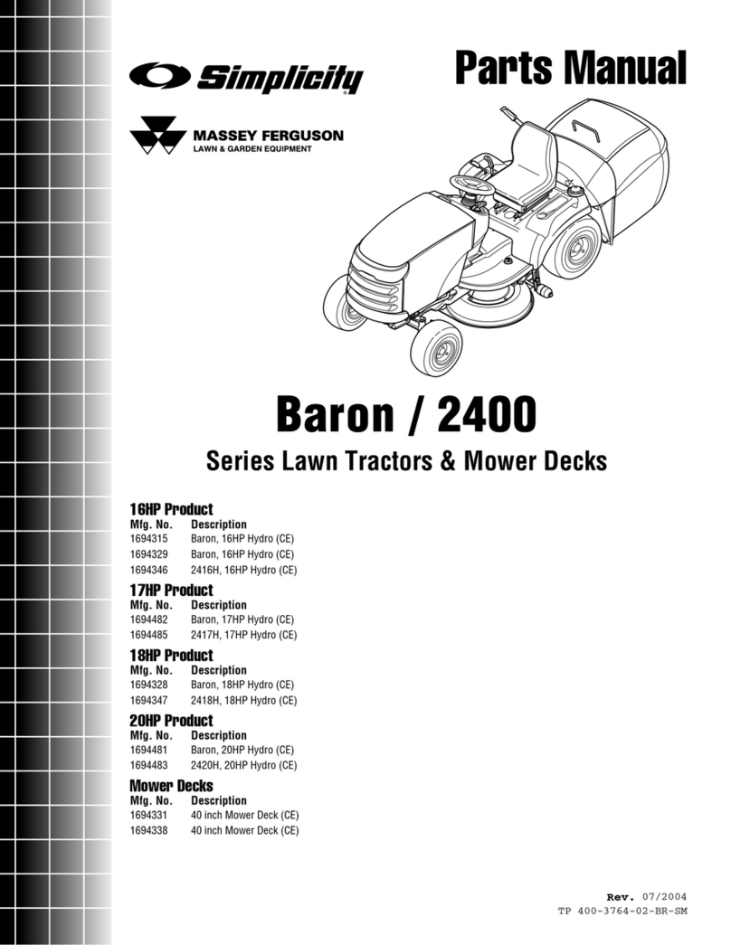 Simplicity Baron 2400 Series User manual
