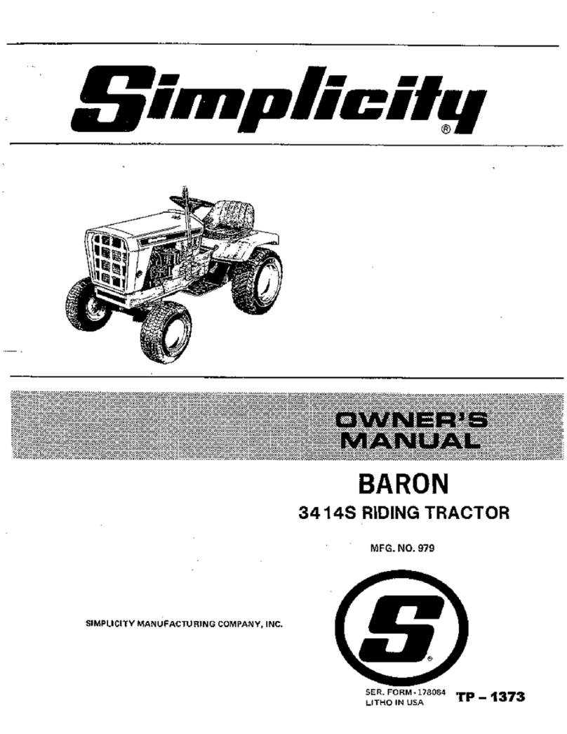 Simplicity Baron 3414S owner's manual