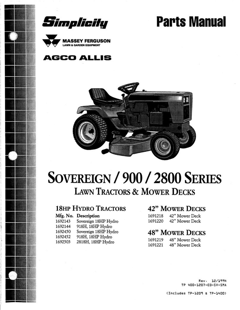 Simplicity 917H-48 User manual