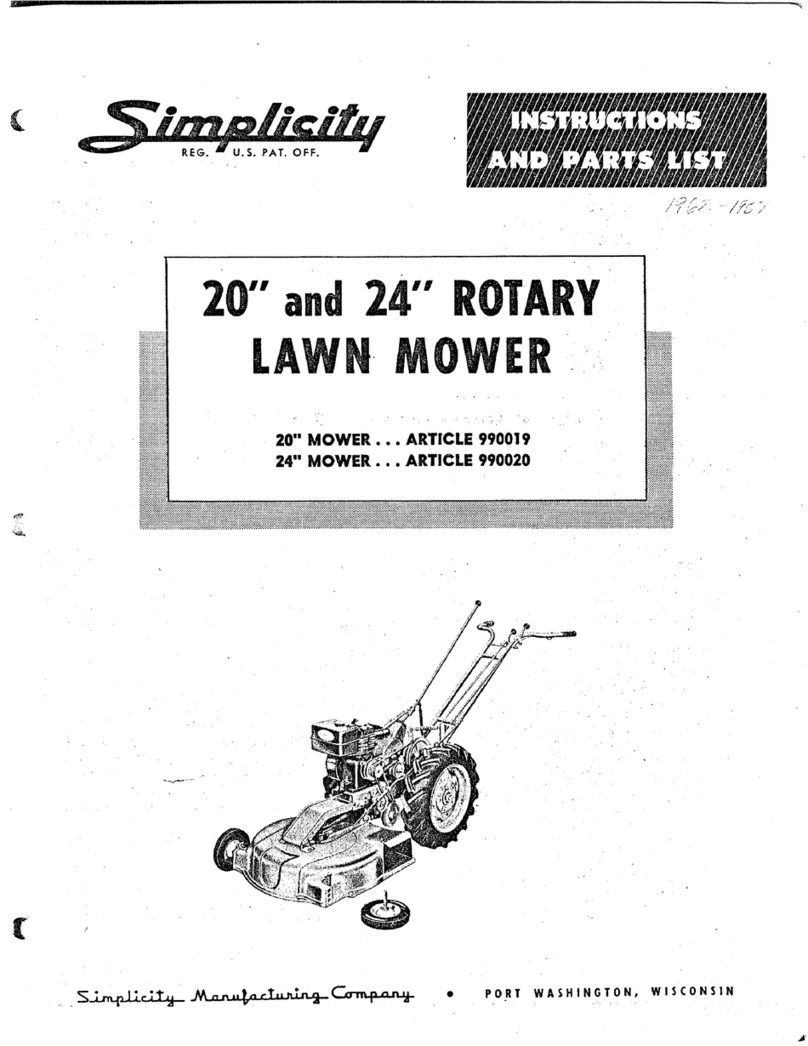 Simplicity 990019 Datasheet Simplicity 990019 Datasheet