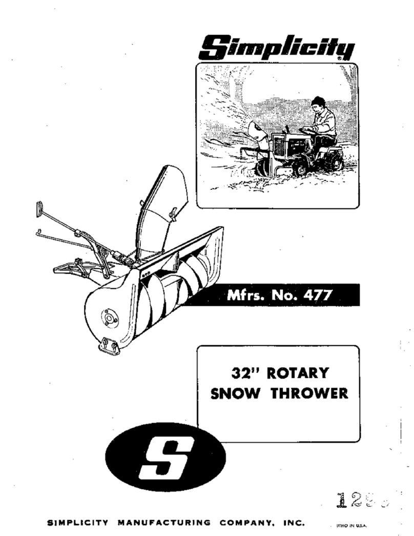 Simplicity 477 owner's manual