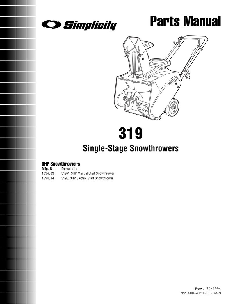 Simplicity 319E parts manual