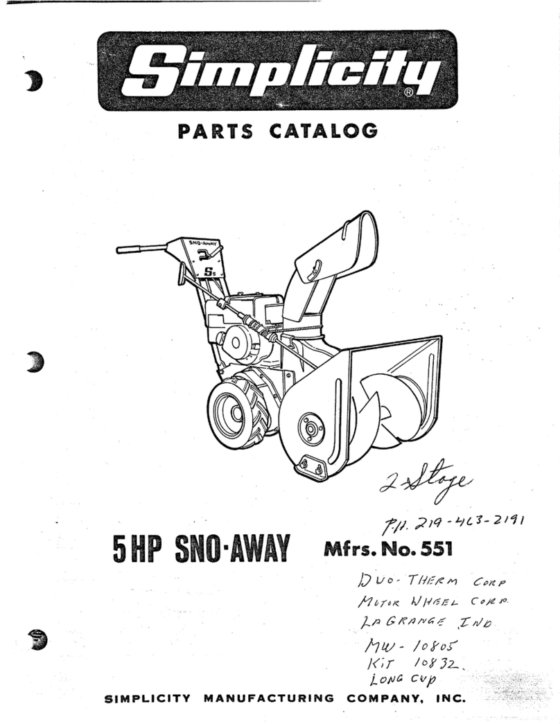 Simplicity 219-463-2191 Instruction Manual