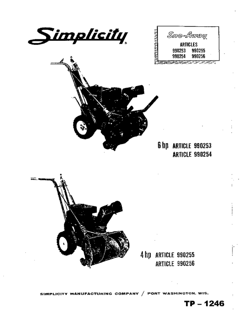 Simplicity 990253 owner's manual