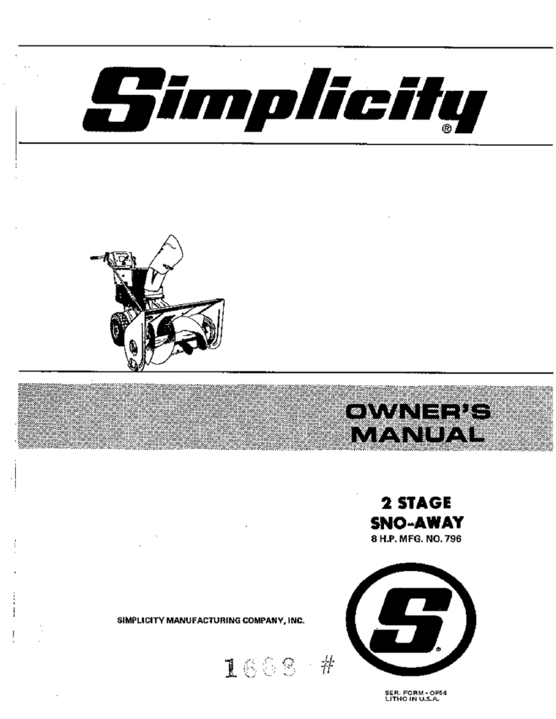 Simplicity 796 owner's manual