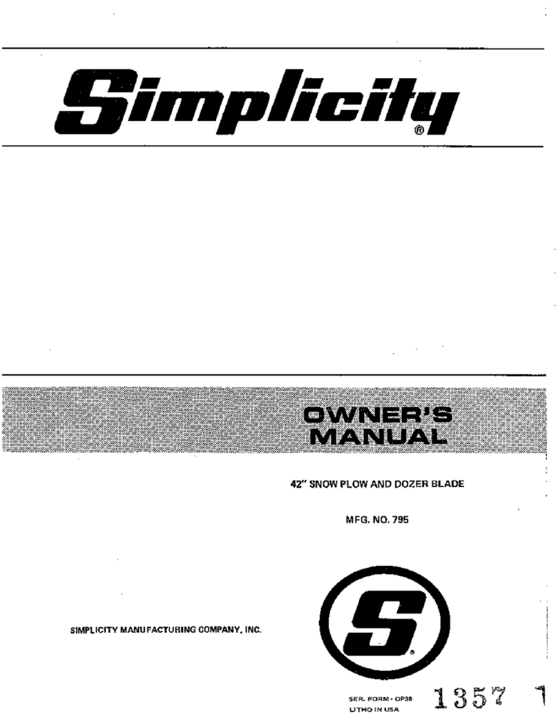 Simplicity 795 owner's manual