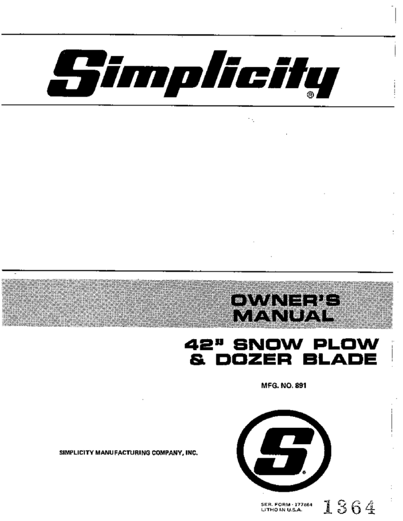 Simplicity 891 owner's manual