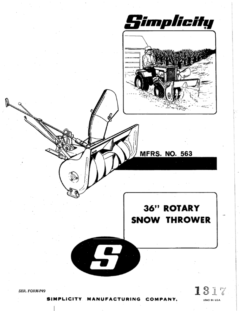 Simplicity 563 User manual Simplicity 563 User manual
