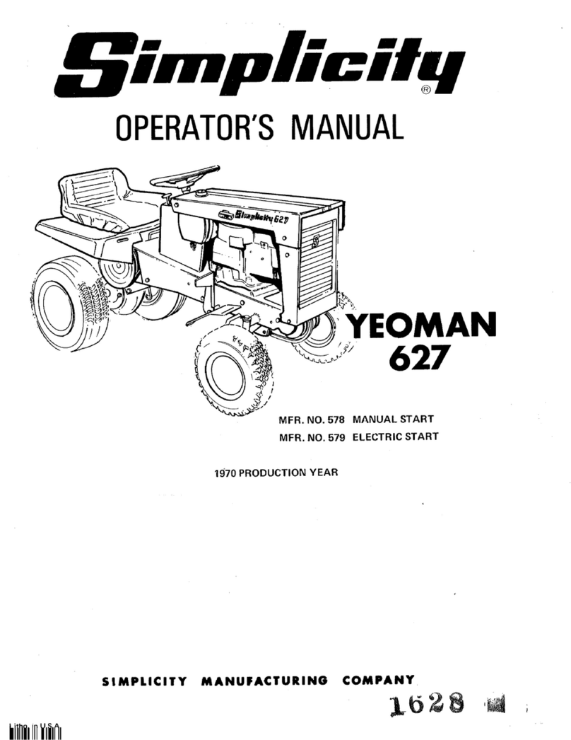 Simplicity Yeoman 627 User manual Simplicity Yeoman 627 User manual