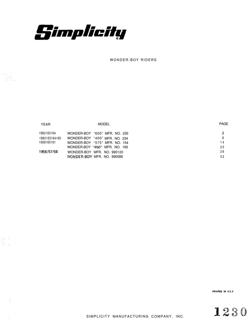 Simplicity Wonder-Boy 990120 User manual