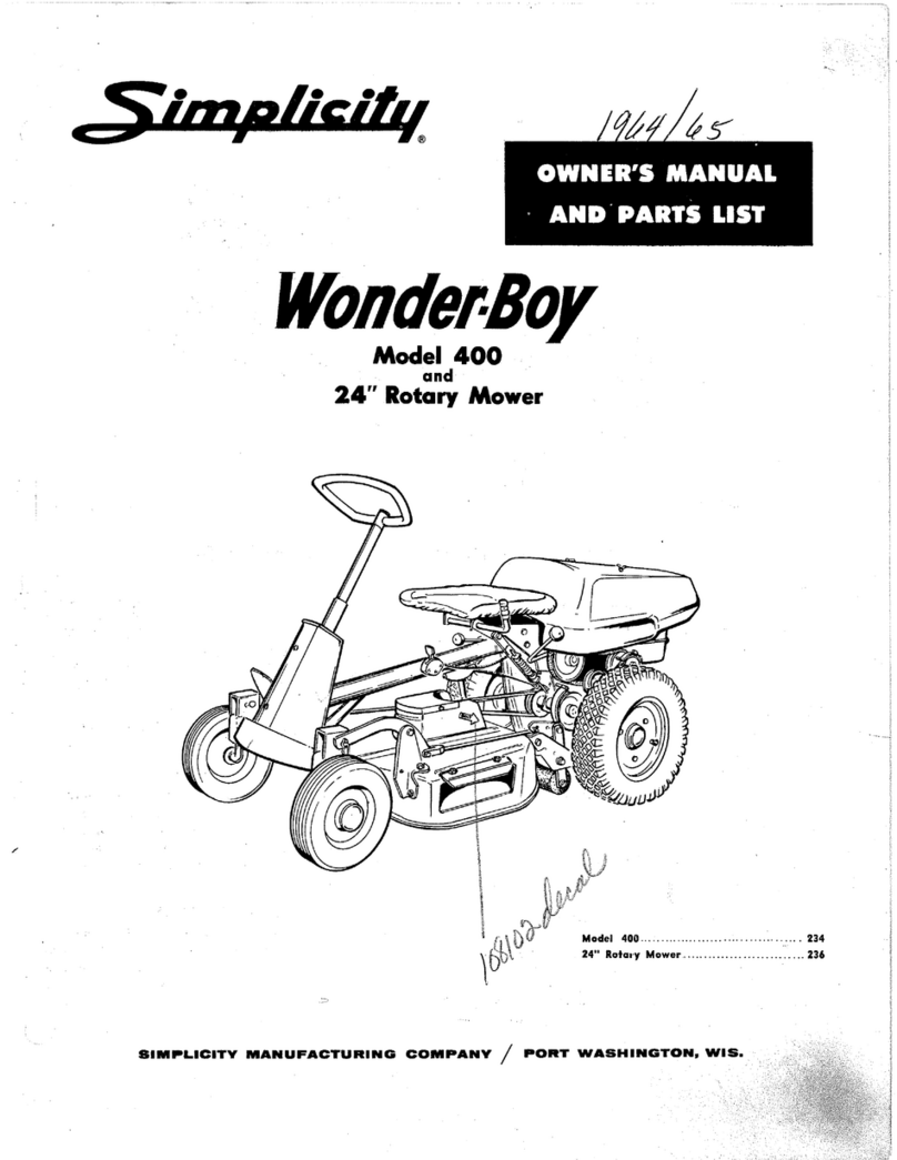 Simplicity WONDER-BOY 400 User manual