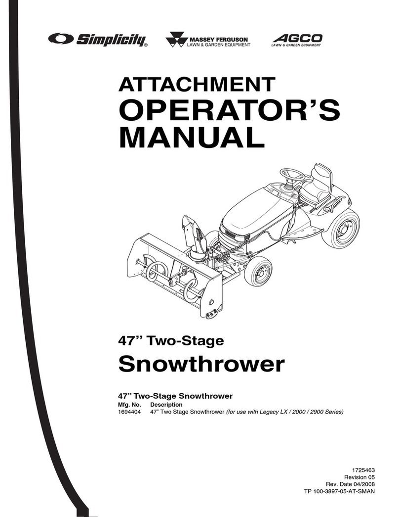 Simplicity 1694404 Operator's manual