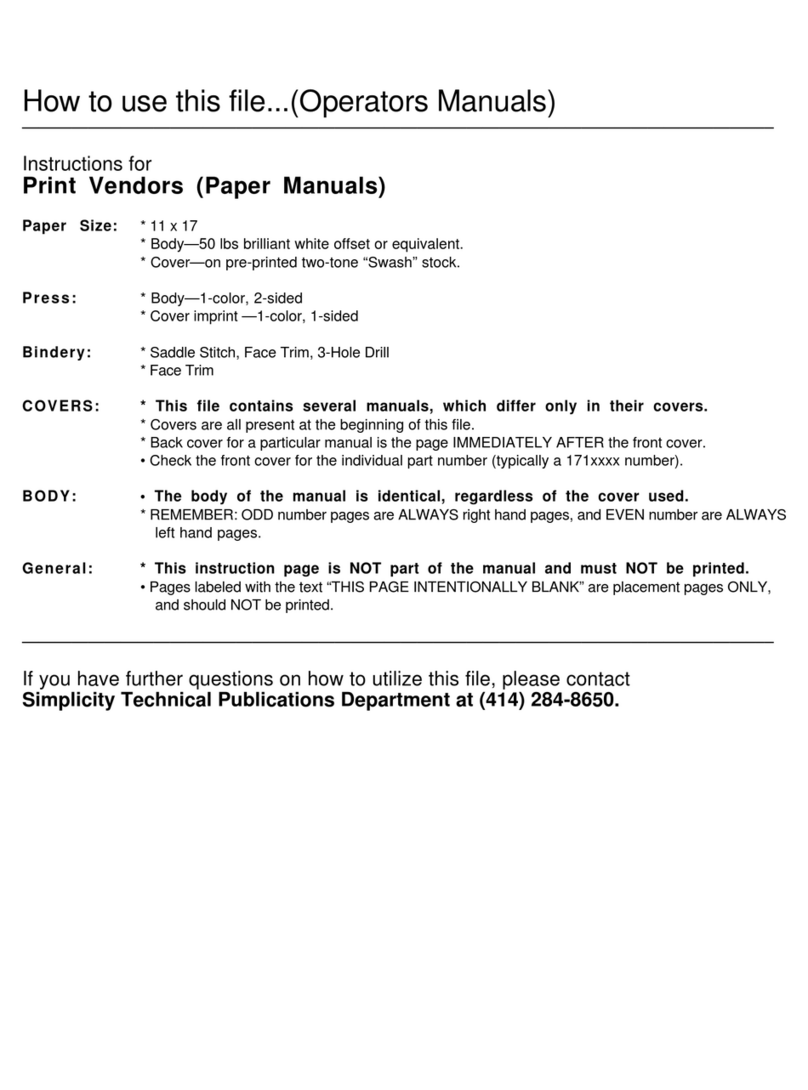 Simplicity 1691899 Operator's manual