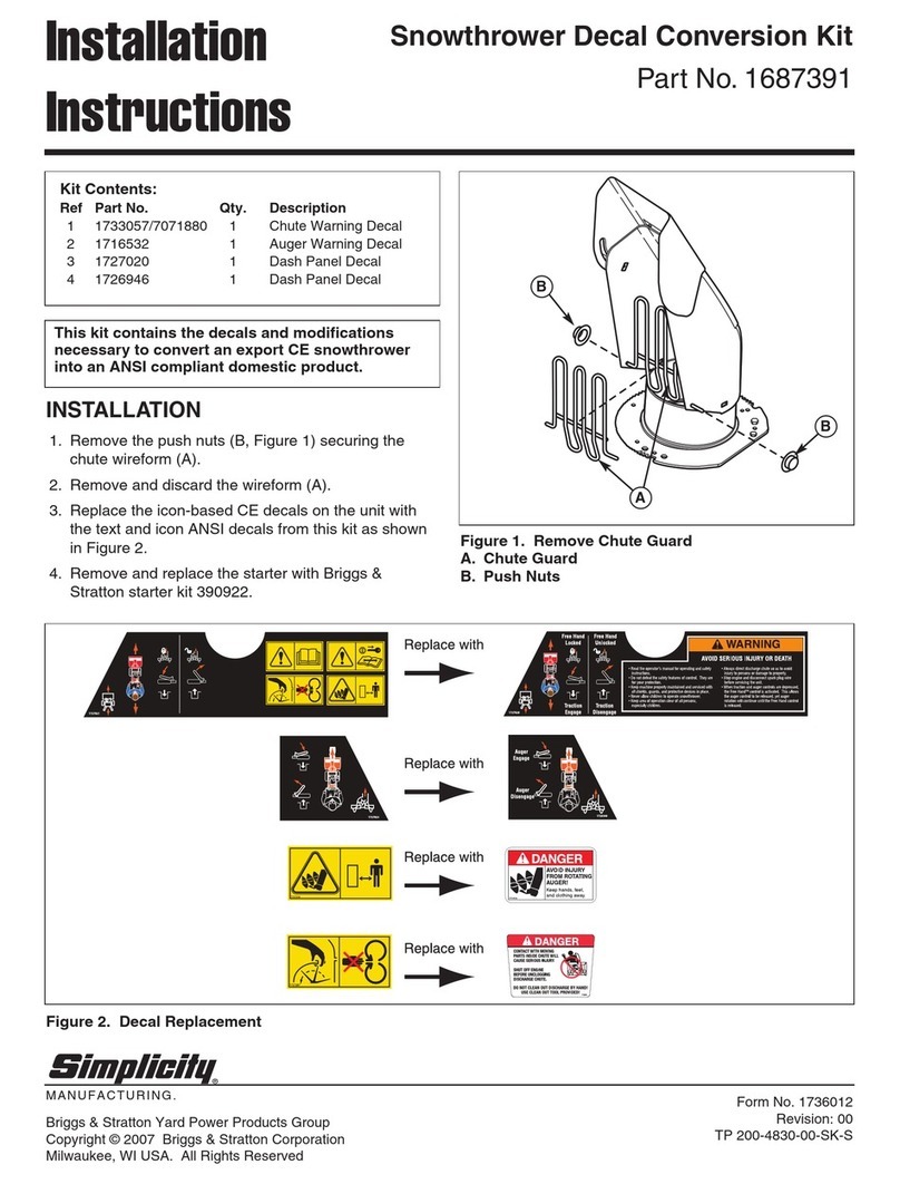Simplicity 1687391 installation instructions