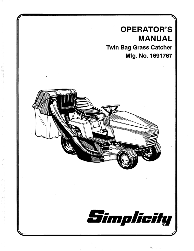Simplicity 1691767 Operator's manual
