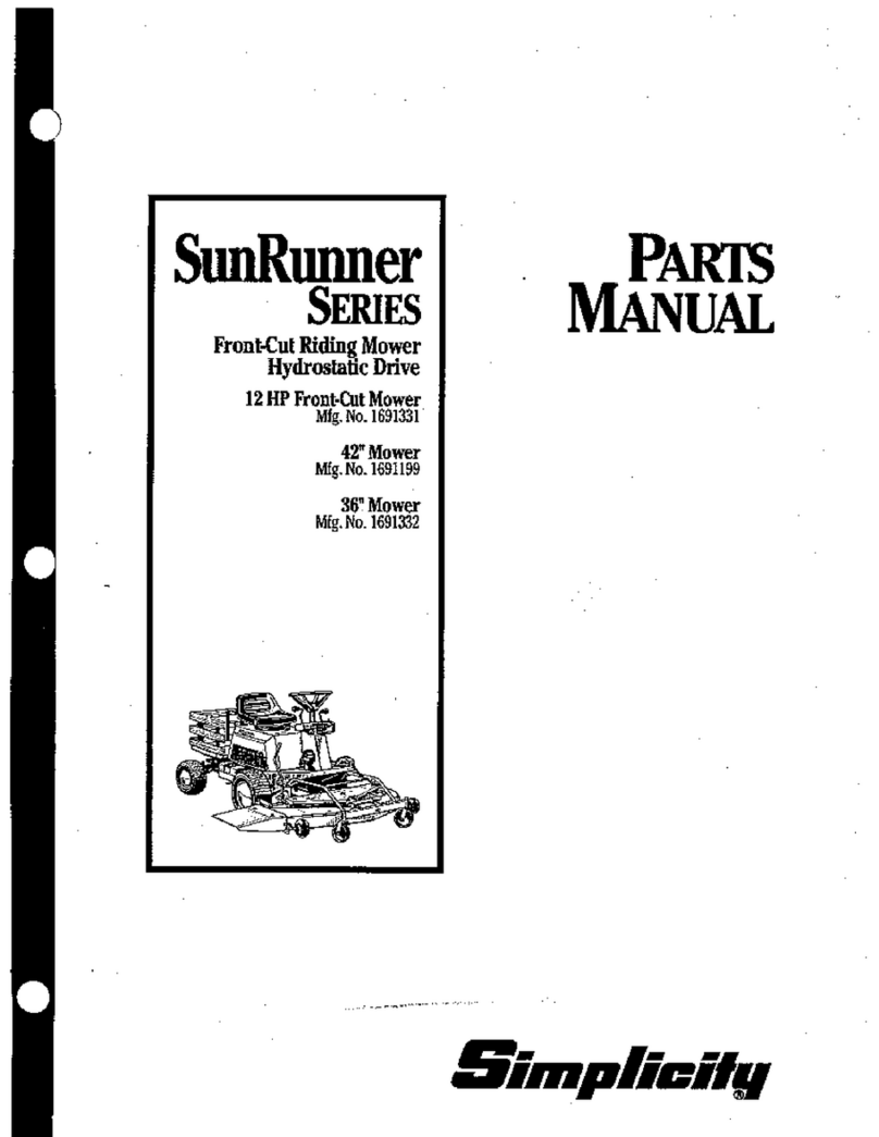 Simplicity SunRunner 1691199 User manual