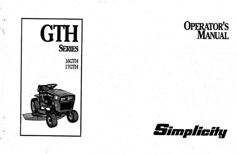 Simplicity 16GTH Operator's manual
