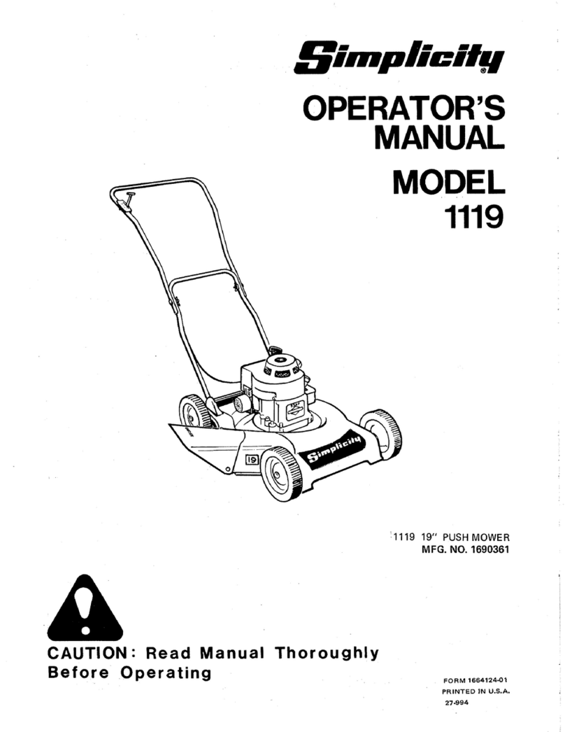 Simplicity 1119 User manual Simplicity 1119 User manual