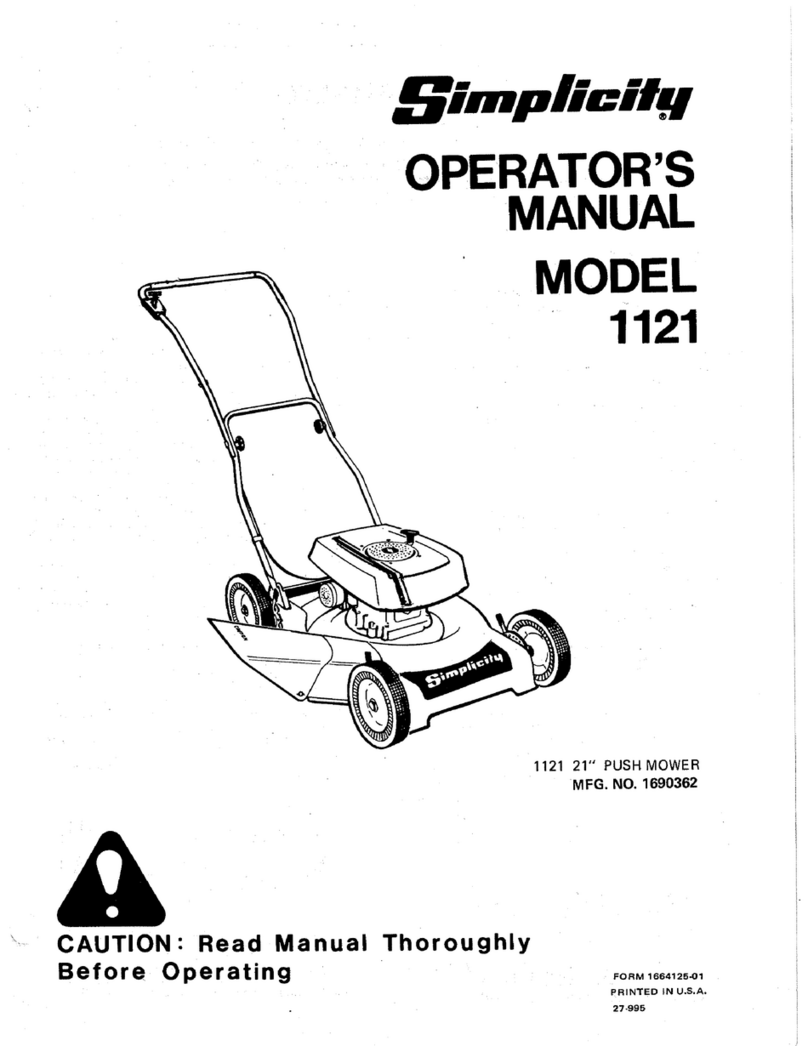 Simplicity 1121 User manual