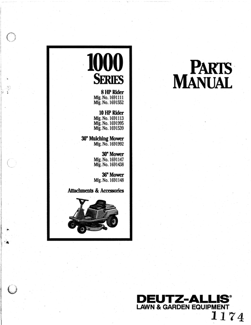 Deutz-Allis 100 Series User manual Deutz-Allis 100 Series User manual