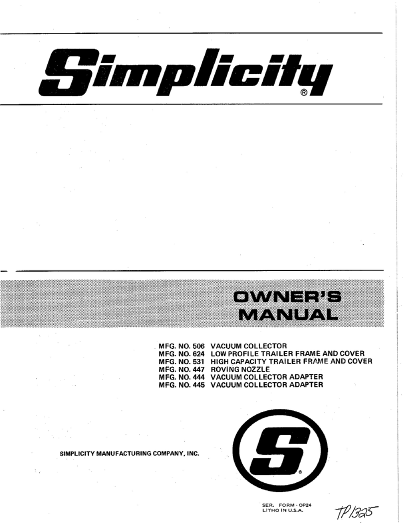 Simplicity TP 100-400 User manual