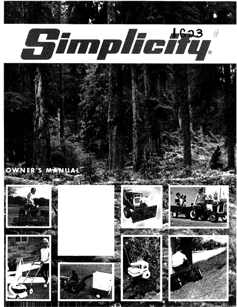 Simplicity 1623 User manual Simplicity 1623 User manual