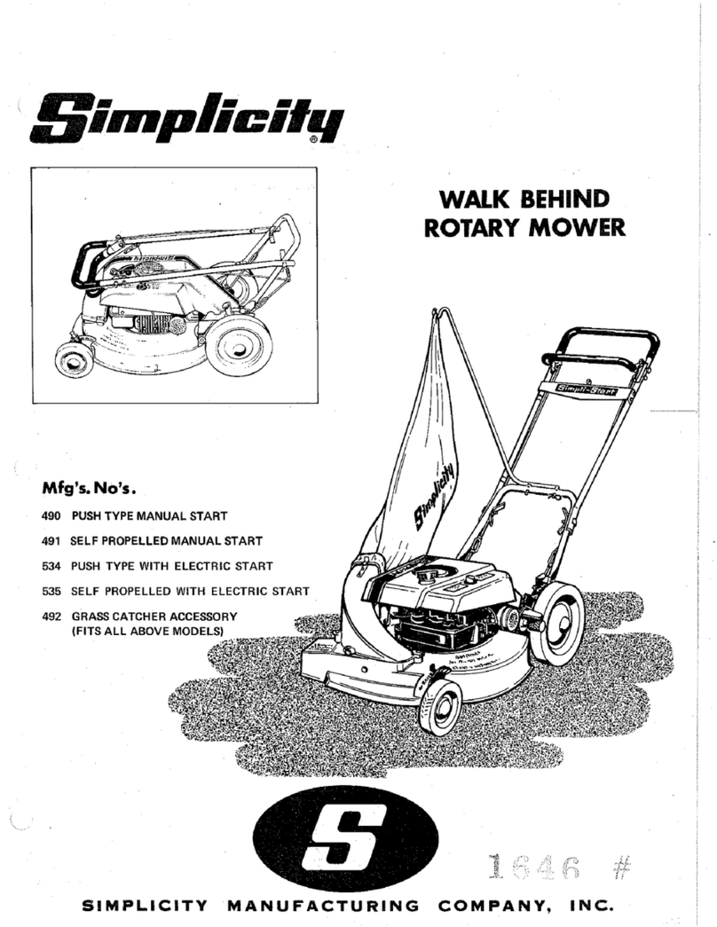Simplicity 1645 User manual