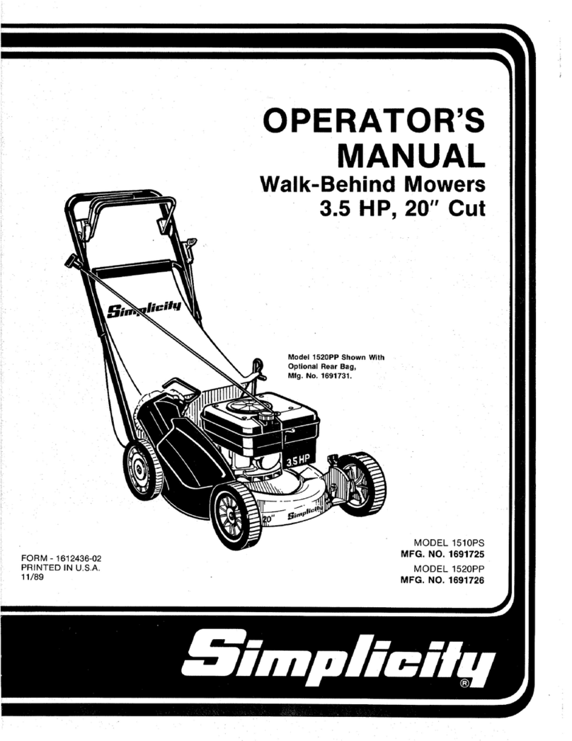 Simplicity 1510PS User manual