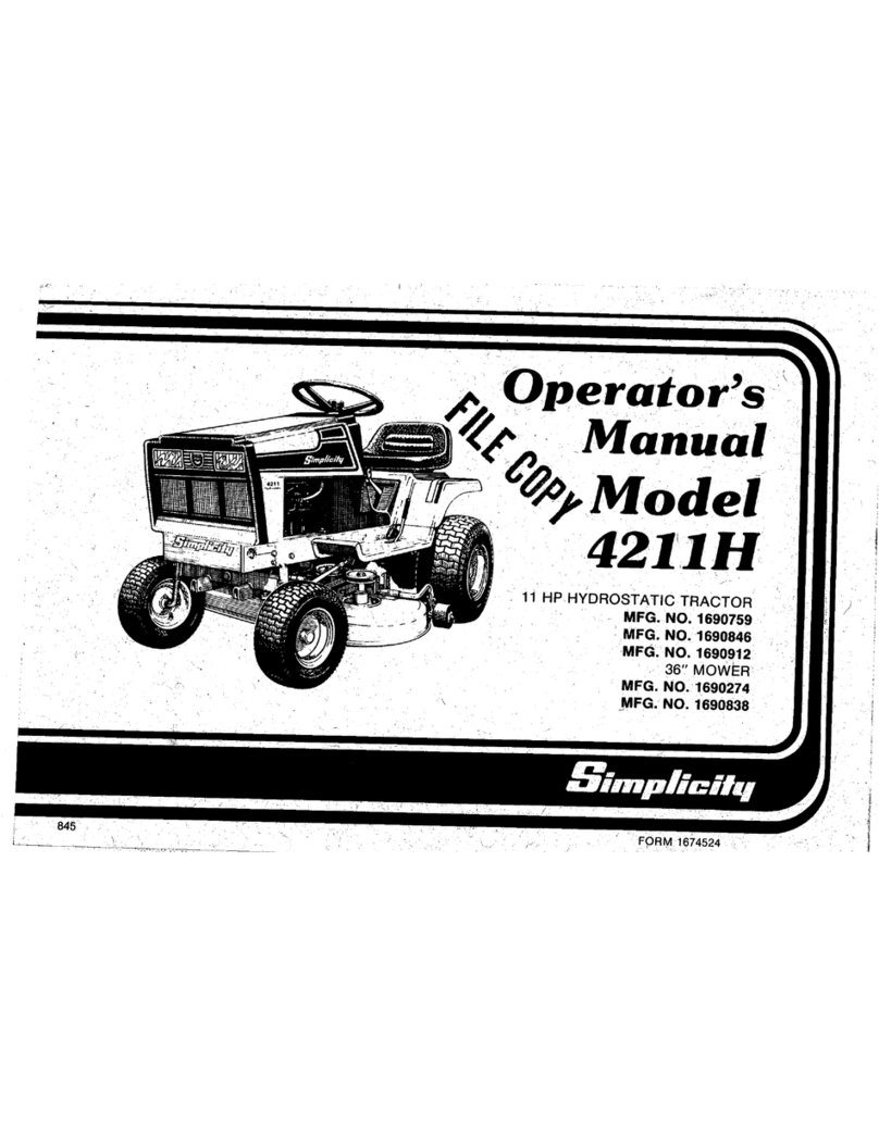 Simplicity 4211 Series User manual