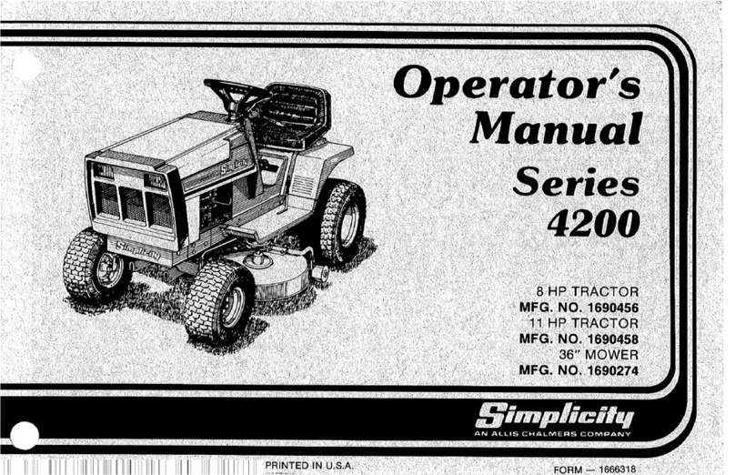 Simplicity 4200 Series User manual