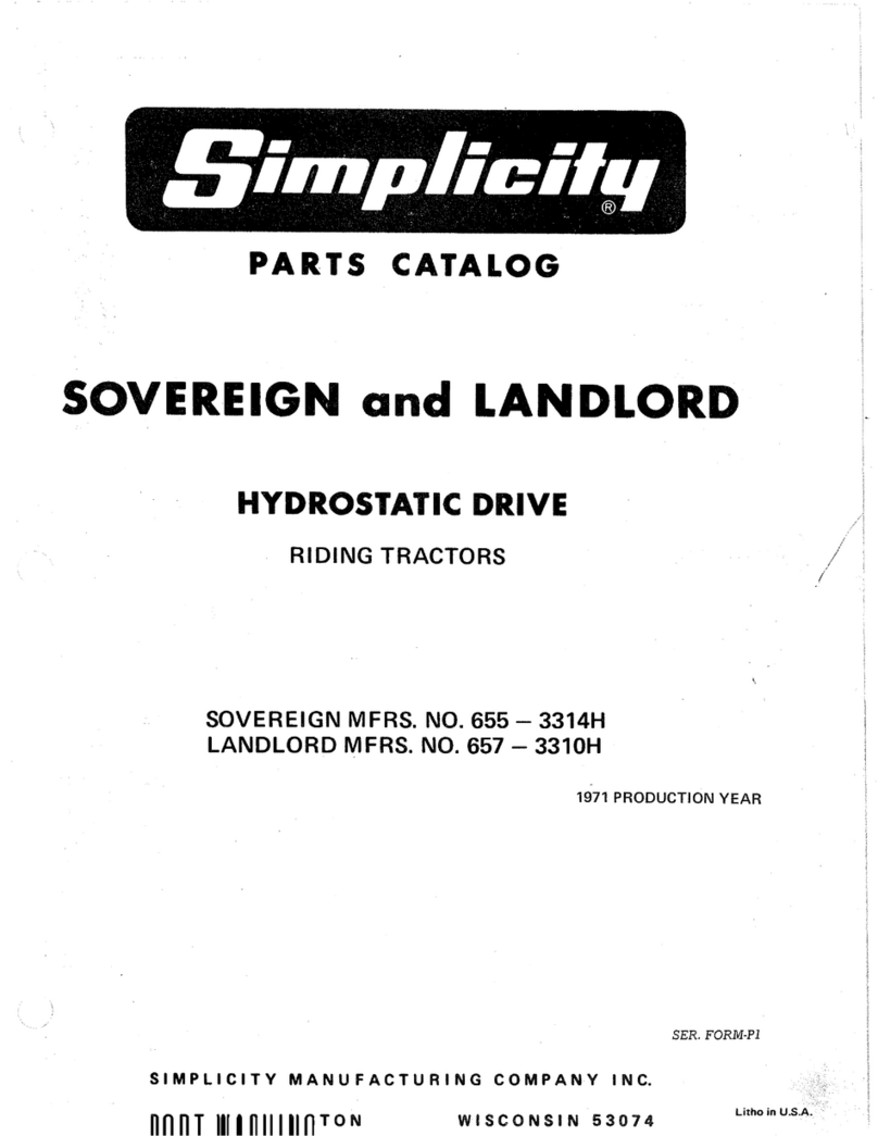 Simplicity Sovereign 655-3314H Instruction Manual