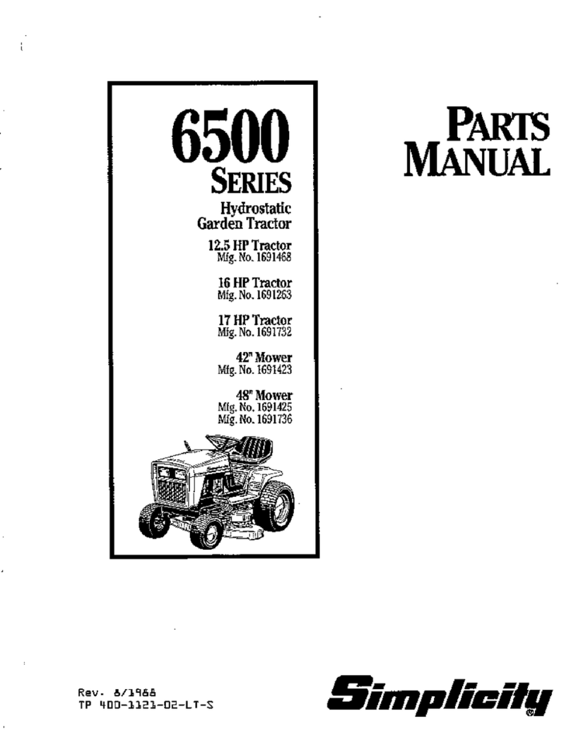 Simplicity 6500 Series User manual Simplicity 6500 Series User manual
