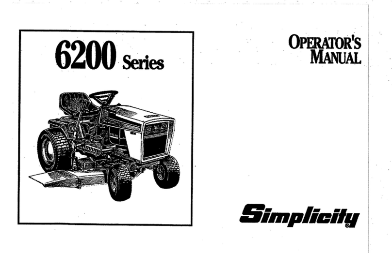 Simplicity 6200 Series User manual Simplicity 6200 Series User manual