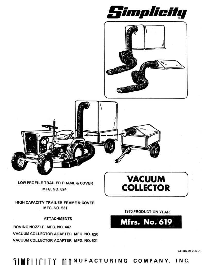 Simplicity 619 User manual