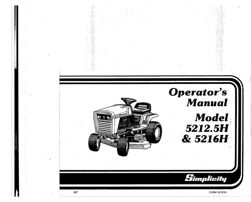 Simplicity 5212.5H User manual