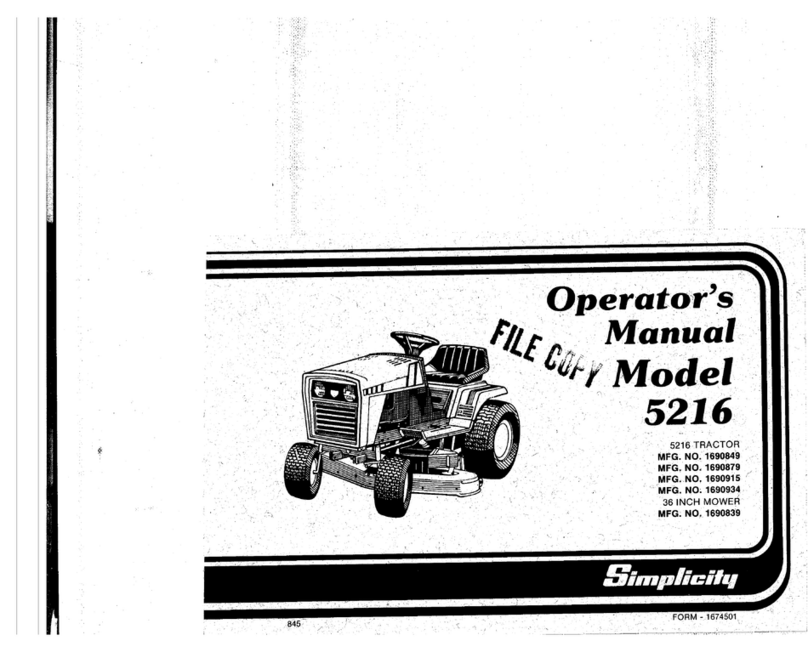 Simplicity 5216 User manual